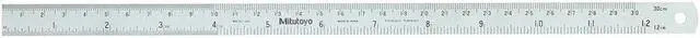 Main image of MITUTOYO 182-305 Steel Rule,Flexible,12 In,32/64/0.5/1mm