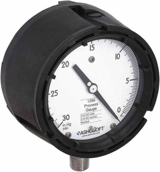 Main image of ASHCROFT 451259SD04LVAC Vacuum Gauge,30 Hg to 0,4-1/2In,1/2In