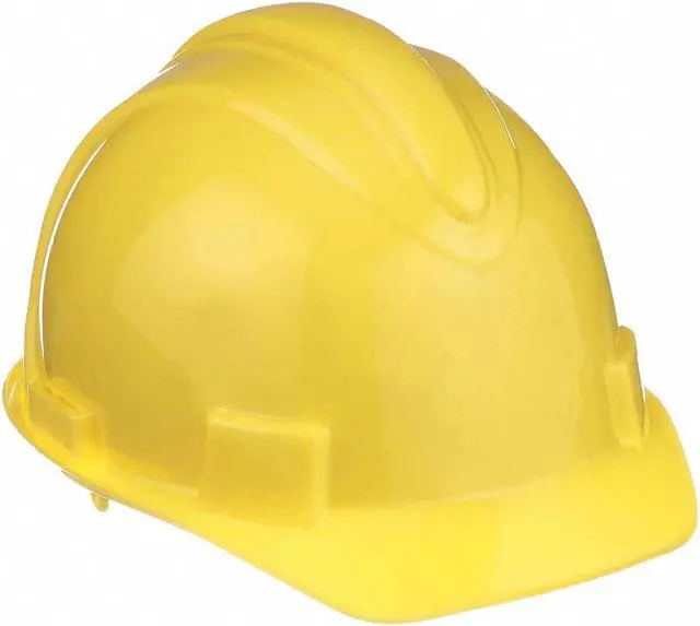 Alt view image 3 of 7 - Hard Hat, FrtBrim, Slotted, 4Rtcht, Yellow