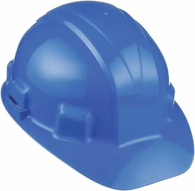 Alt view image 2 of 5 - Hard Hat, FrtBrim, Slotted, 6Rtcht, Blue