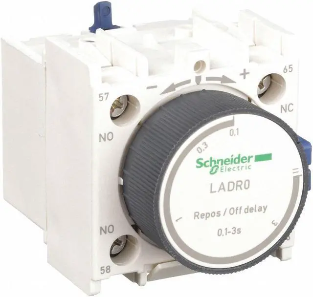Alt view image 2 of 3 - SCHNEIDER ELECTRIC LADR0 IEC Timer Module,1NO/1NC,.1 to 3sec