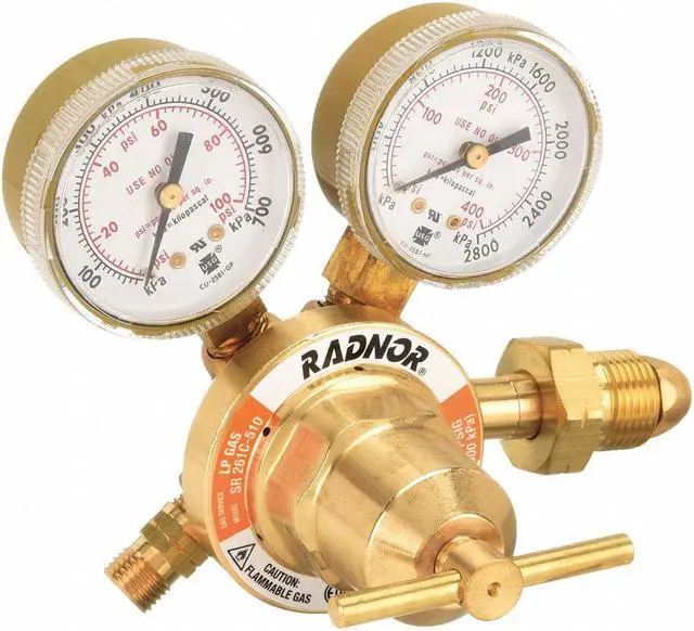 Alt view image 2 of 4 - RADNOR RAD64003060 Gas Regulator, Propane, Propylene, Single Stage, 0.885"-14