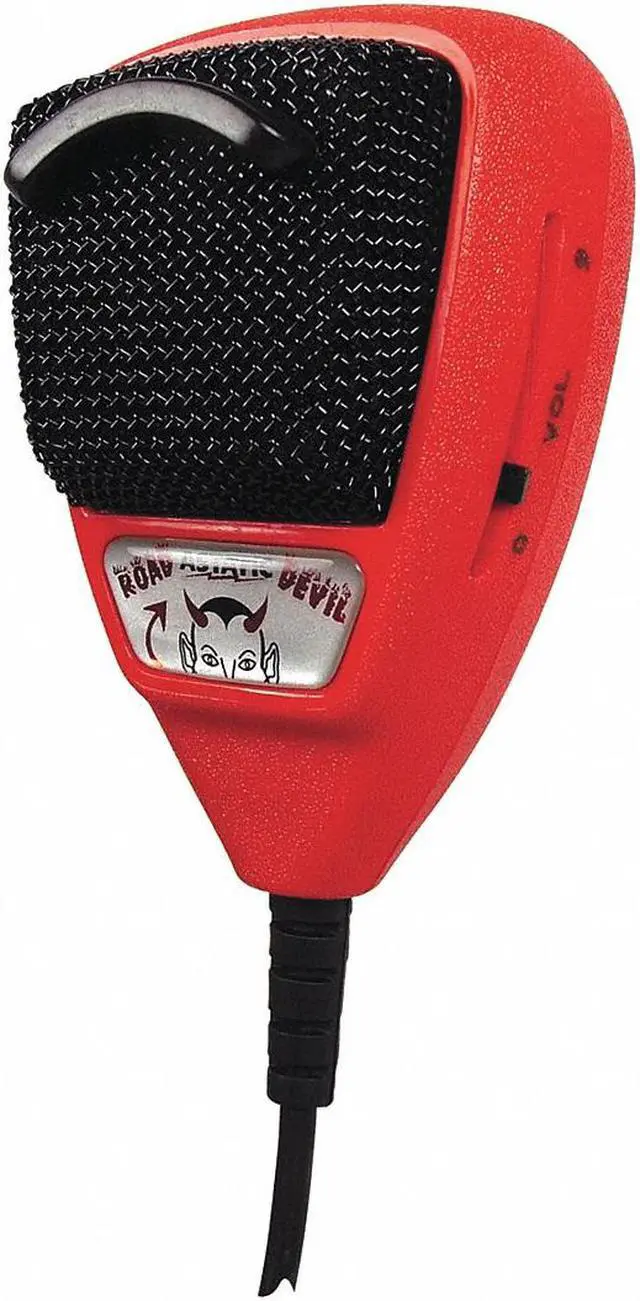 Alt view image 4 of 7 - ASTATIC TM 302-10036 RD104E ROAD DEVIL AMPLIFIED 4-PIN CB MICROPHONE