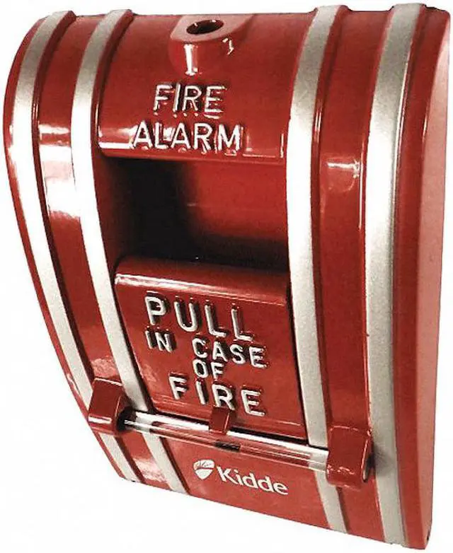 Alt view image 2 of 3 - KIDDE K-270A-SPO Fire Alarm Pull Station,Red,2-1/2" D