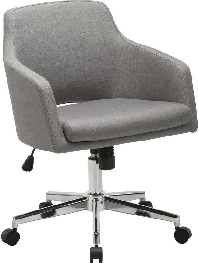 Alt view image 2 of 9 - Lorell Mid-century Modern Low-back Task Chair