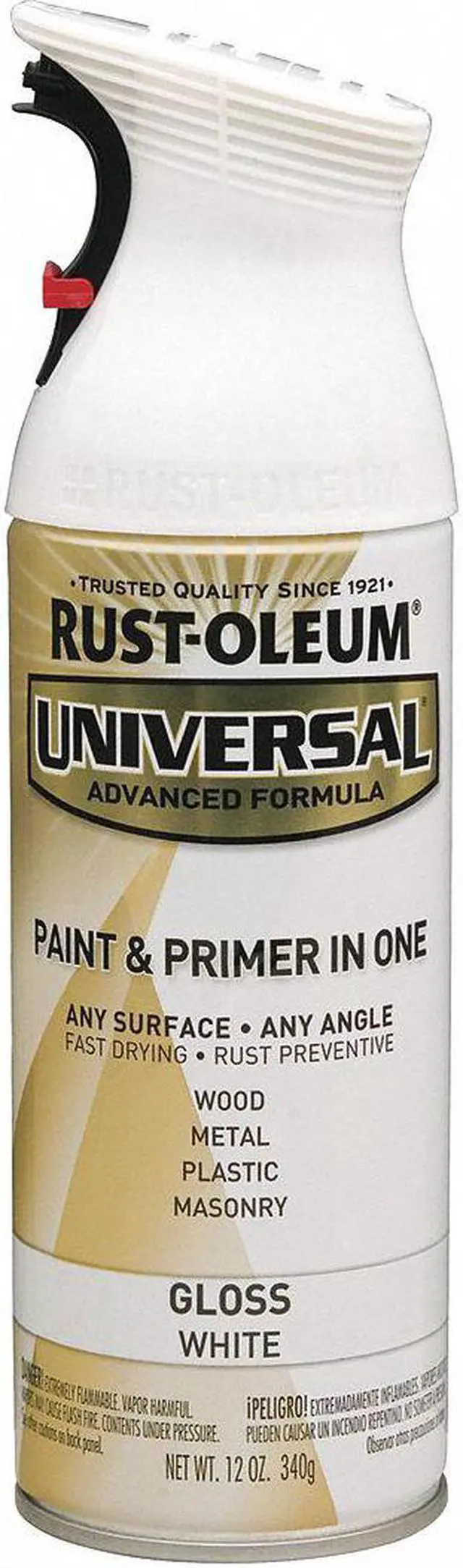 Main image of RUST-OLEUM 245199 Spray Paint, White, Gloss, 12 oz.