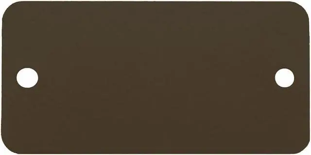 Alt view image 2 of 2 - C.H. HANSON 43045 Blank Tag,Rectangle,Black,PK5