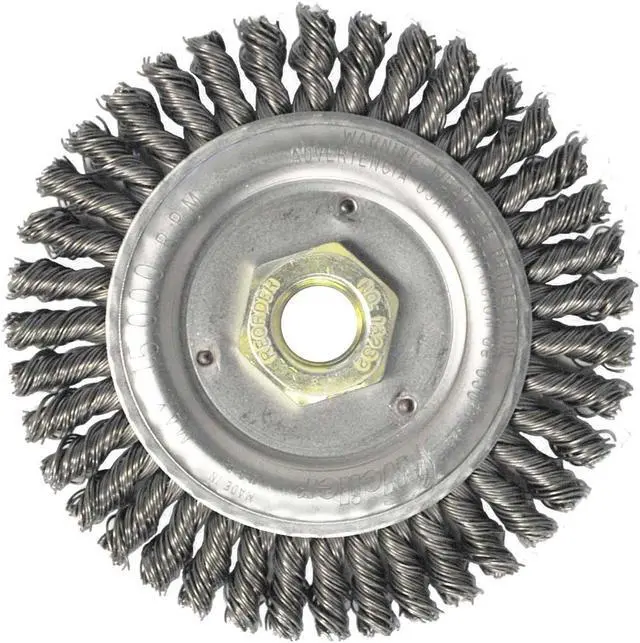 Alt view image 3 of 6 - WEILER 94043 Wire Wheel Wire Brush, 4-1/2", 3/16" W