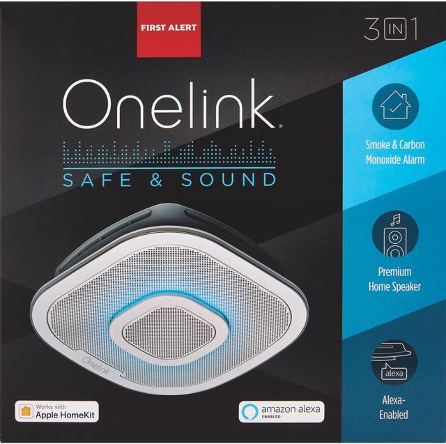 Alt view image 3 of 5 - alexa enabled smoke detector and carbon monoxide detector alarm with premium home speaker | onelink safe & sound by first alert