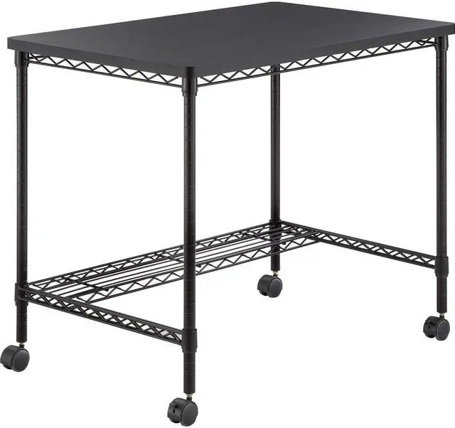 Alt view image 6 of 7 - Safco Wire Office Desk 5203BL