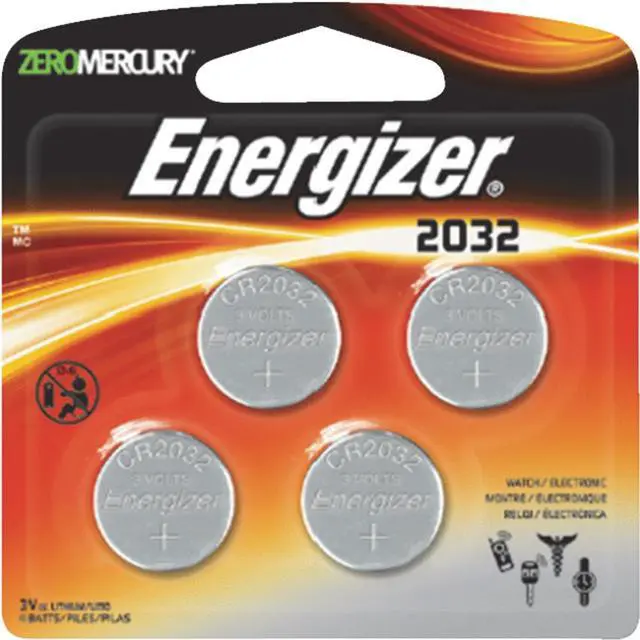 Alt view image 2 of 4 - Energizer 3V Lithium 4Pk Battery 2032BP-4 Unit: CARD
