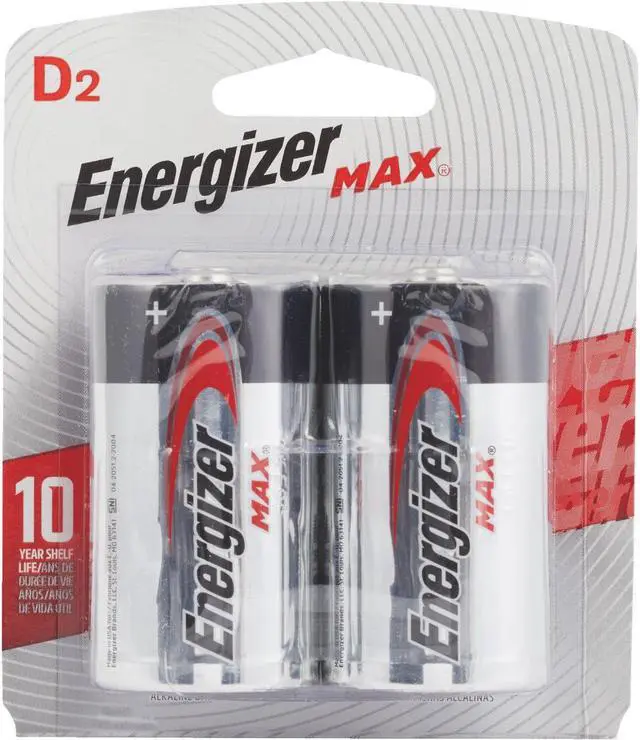 Alt view image 18 of 20 - ENERGIZER Max 1.5V Size D Alkaline Battery, 2-pack