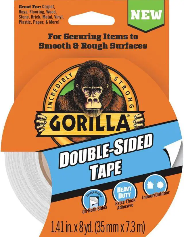 Alt view image 2 of 11 - Gorilla Double-Sided Duct Tape: 1.41 in x 24 ft. (White) - OEM