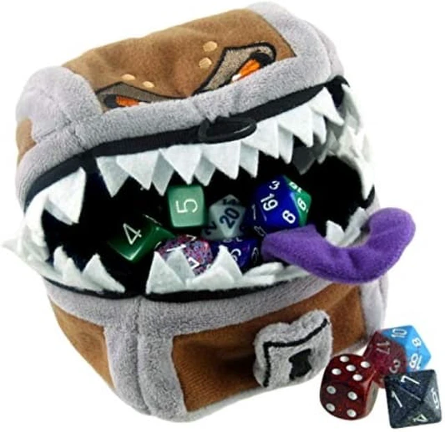 Alt view image 6 of 7 - Dungeons & Dragons Mimic Gamer Pouch Dice Bag