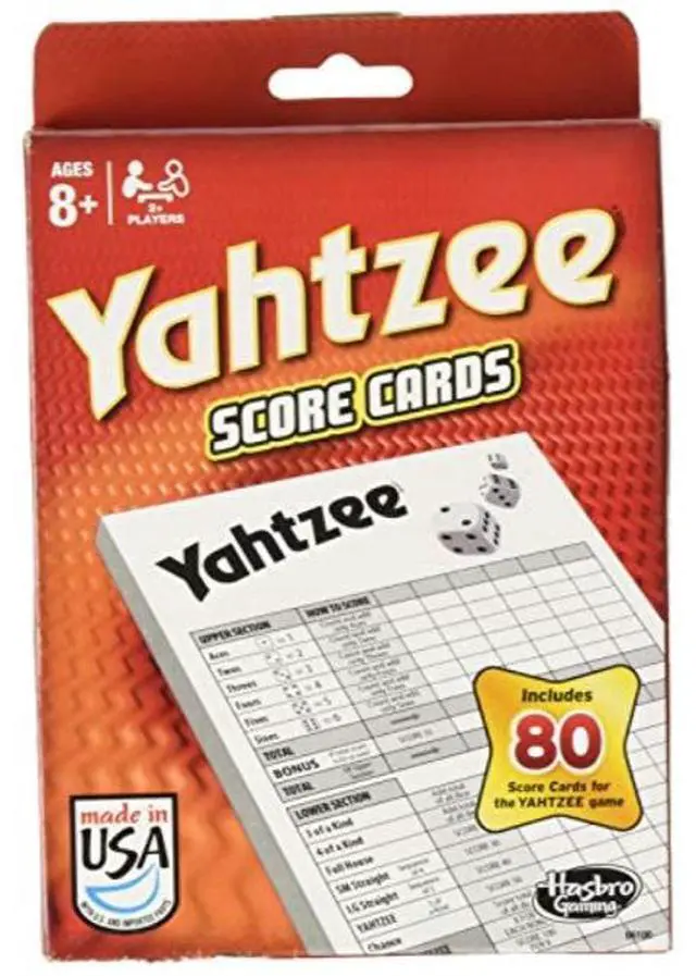 Alt view image 6 of 8 - Yahtzee 80 Score Cards