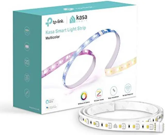 Alt view image 2 of 20 - Kasa Smart LED Light Strip KL430, 16 Color Zones RGBIC, 6.6ft Wi-Fi LED Lights Work with Alexa, Google Home &IFTTT, No Hub Required