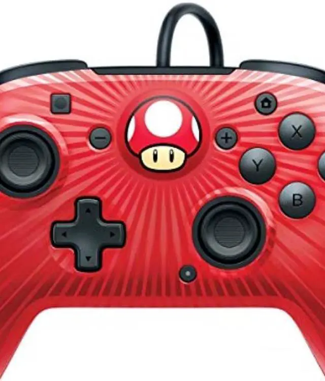 Alt view image 9 of 10 - PDP Nintendo Switch Faceoff Wired Pro Controller, Super Mario, 500-056-NA-D6 - Nintendo Switch