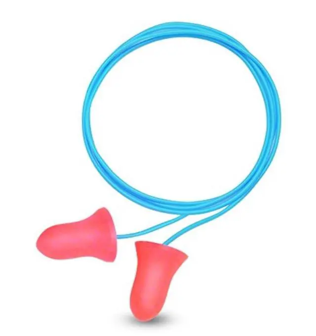 Alt view image 2 of 13 - Max® Disposable Earplugs, Foam, Coral, Corded