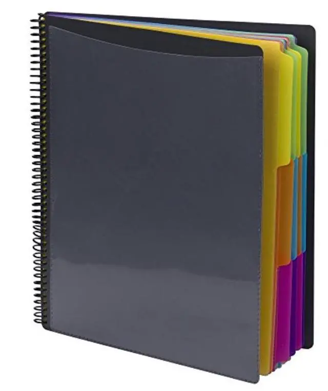 Alt view image 3 of 5 - Smead Project Organizer Poly 24-pocket 1/3-cut 10"x12" Gray/MI 89206