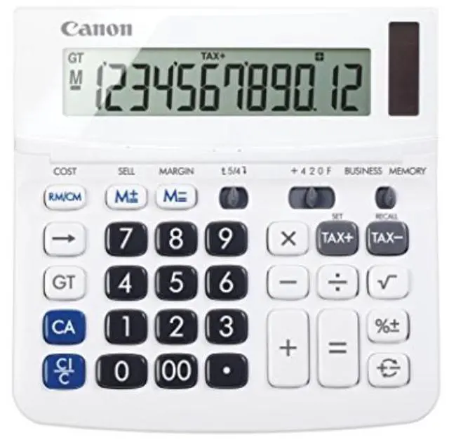 Alt view image 15 of 20 - Canon TX-220TSII Portable Display Calculator 12-Digit LCD 0633C001