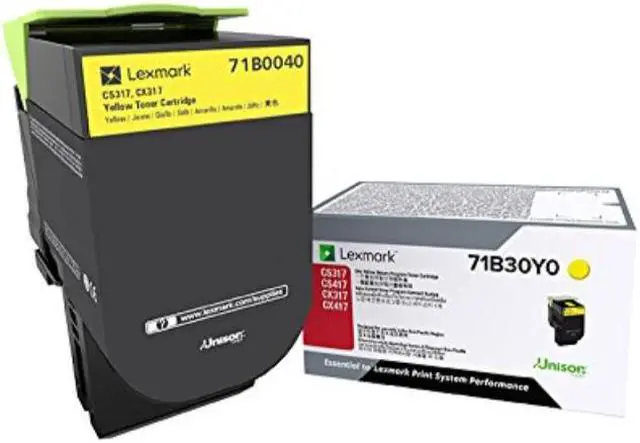 Alt view image 10 of 12 - LEXMARK 71B0040 CS/X317/417/517 YELLOW TONER CARTRIDGE