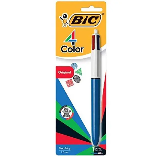 Alt view image 13 of 17 - BIC MMXP11C 4-Color Retractable Pen Fine, Medium Pen Point Type - Multi, Black, Red, Green Ink - 1 Pack