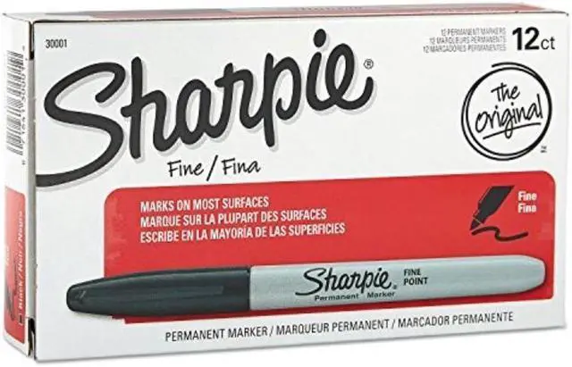 Alt view image 3 of 11 - Sharpie 30001EA, Fine Point Permanent Marker, Black, 1 Each.