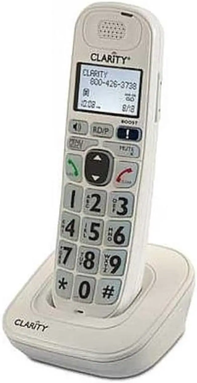 Alt view image 3 of 4 - clarity 52704.000 amplified d704hs moderate hearing loss cordless handset phone