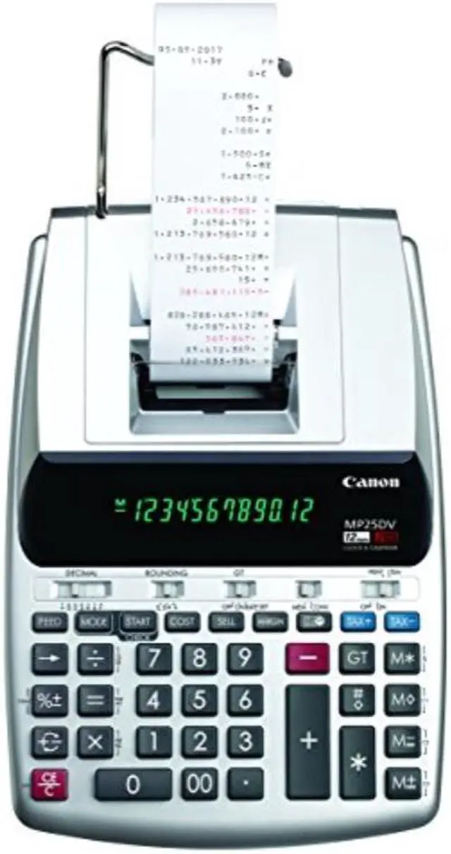 Alt view image 7 of 20 - Canon 12-Digit Calculator/Calendar MP25DV-3 Silver MP25DV3