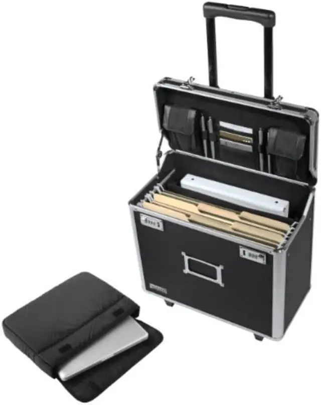 Alt view image 13 of 13 - IdeaStream Consumer Products, Locking Catalog Case 15"x10"16" Black VZ00194