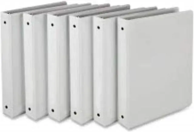 Alt view image 3 of 7 - Samsill Economy View Binder 1" Cap Holds 225pgs 6/CT WE I08537