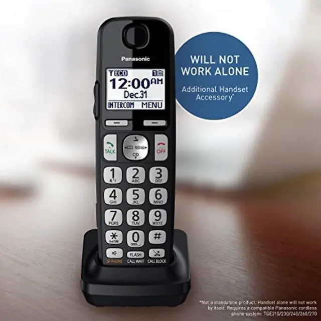 Alt view image 5 of 7 - PANASONIC CONSUMER KX-TGEA40B1 Extra Handset TGE