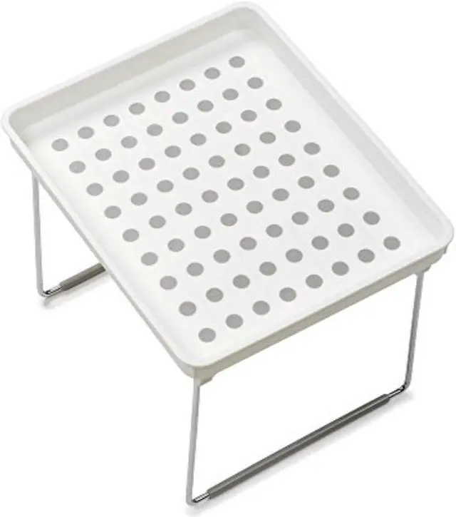 Alt view image 2 of 7 - madesmart Small Stacking Shelf, White