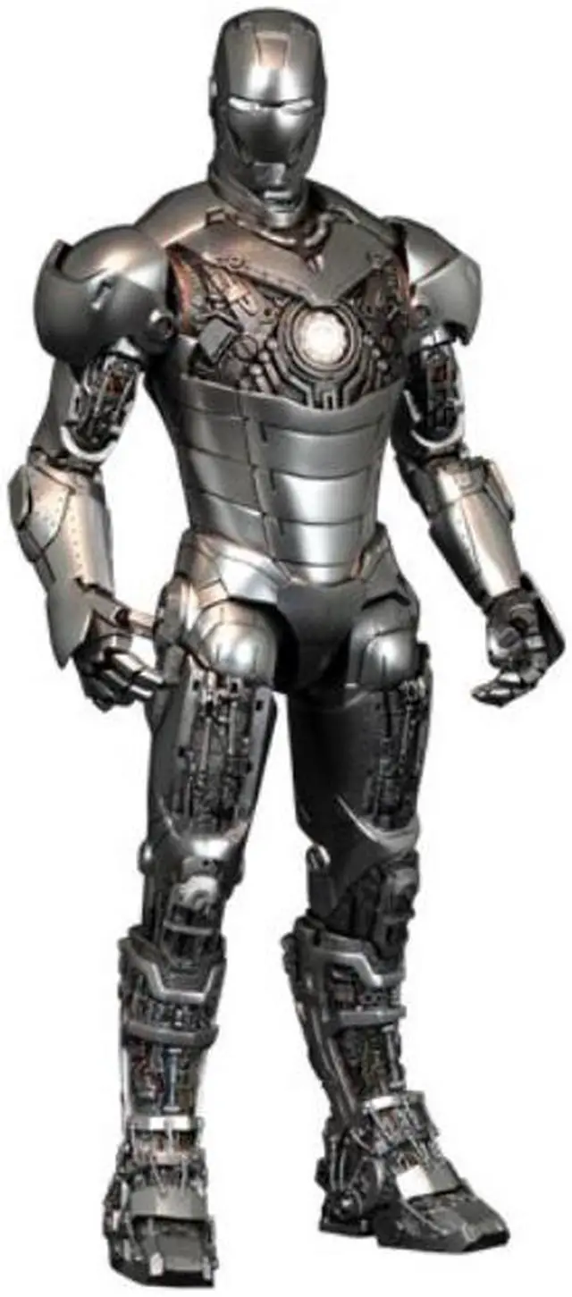 Alt view image 5 of 10 - Iron Man Mark II Armor Unleashed Version 1:6 Scale Figure By Hot Toys
