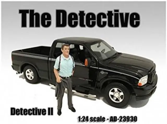 Alt view image 2 of 6 - "The Detective #2" Figure For 1:24 Scale Models by American Diorama