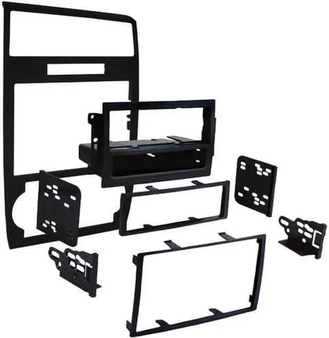 Alt view image 5 of 7 - Metra 99-6519B Double/Single DIN Stereo Dash Kit for 05-07 Dodge Charger/Magnum