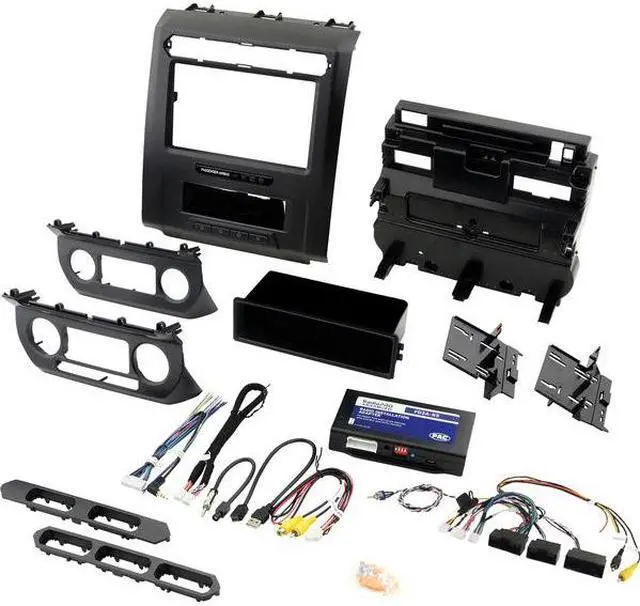 Alt view image 12 of 12 - PAC RPK4-FD2101 Complete Radio Replacement Kit with Integrated Climate Controls for select 2015+ Ford F150s with 8 Disp