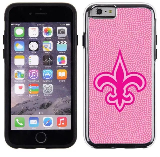 Alt view image 2 of 2 - New Orleans Saints Pink NFL Football Pebble Grain Feel IPhone 6 Case