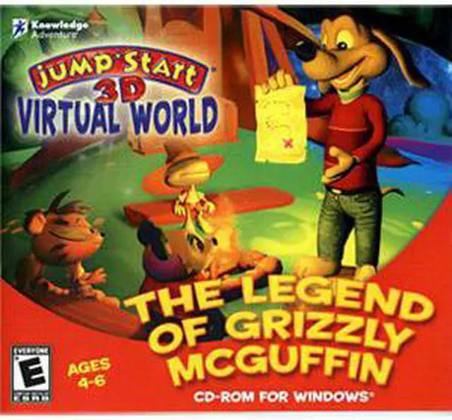 Alt view image 2 of 2 - JumpStart 3D Virtual World Legend Grizzly McGuffin JC