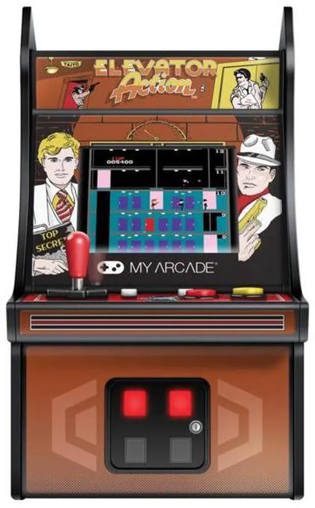 Alt view image 13 of 13 - My Arcade Taito Elevator Action Micro Player 6" Portable Handheld Video Game