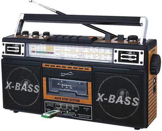Alt view image 11 of 13 - SUPERSONIC INC SC-3201BT WD 4 BAND RADIO & CASSETTE PLAYER + CASSETTE TO MP3 CONVERTER & BLUETOOTH