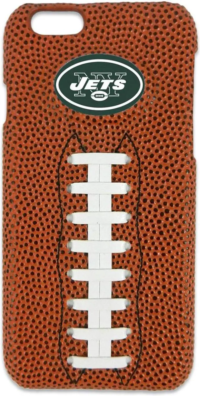Main image of Gamewear Genuine Football Leather Wrapped Apple iPhone 6 / 6s New York Jets Classic NFL Football Case CLI-NFL-NEJ-6