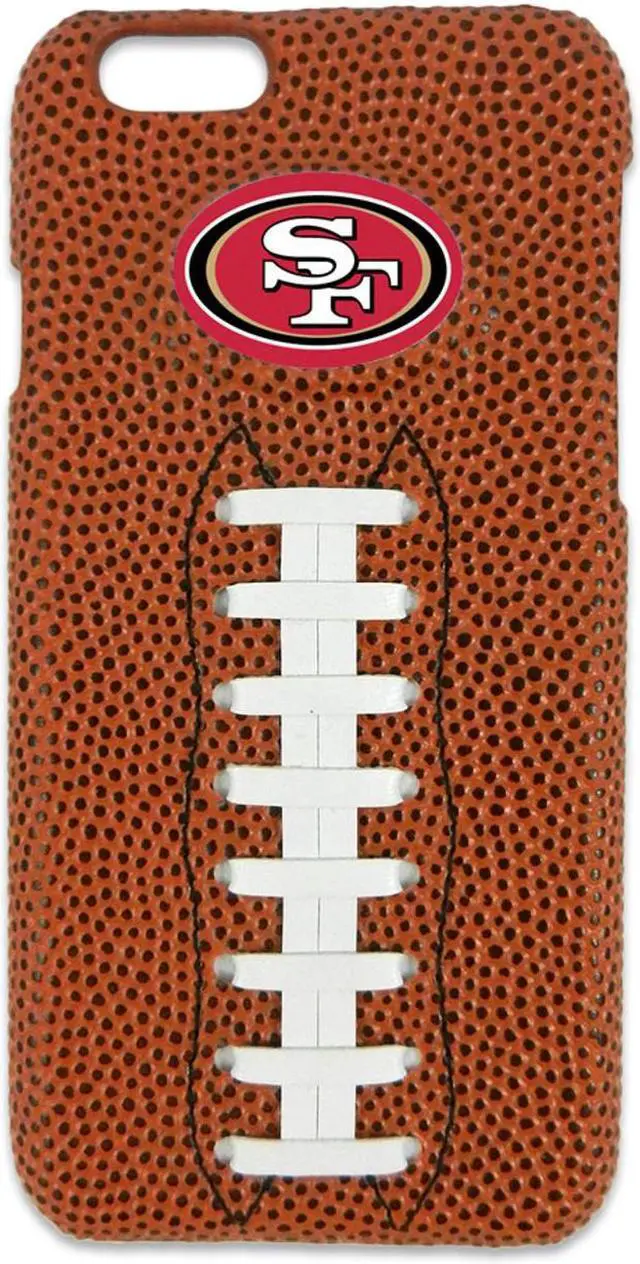 Alt view image 2 of 2 - Gamewear Genuine Football Leather Wrapped - Apple iPhone 6 / 6s San Francisco 49ers Classic NFL Football CaseCLI-NFL-SAF-6