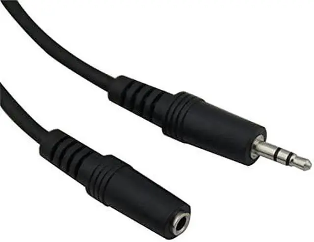Alt view image 5 of 7 - VCOM CV202-6FEET  CV202-6FEET 6ft 3.5mm Male to 3.5mm Female Stereo Audio Extension Cable (Black)