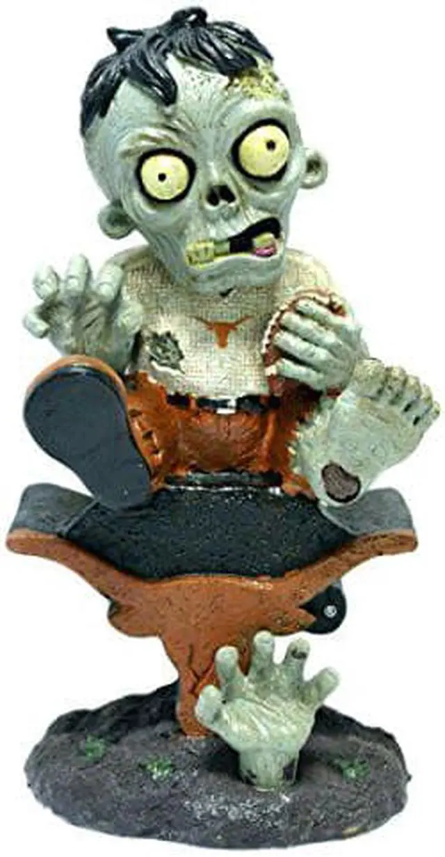 Alt view image 2 of 3 - Texas Longhorns Zombie Figurine On Logo with Football