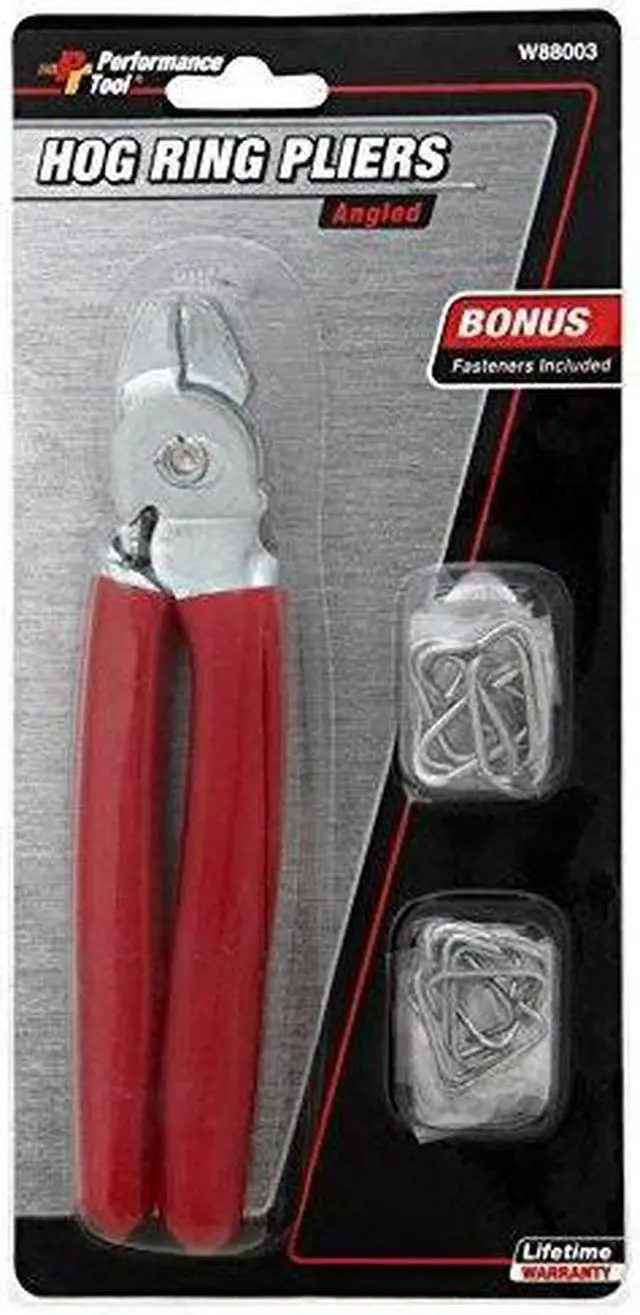 Alt view image 2 of 2 - Performance Tool W88003 Professional Angled Hog Ring Plier Kit