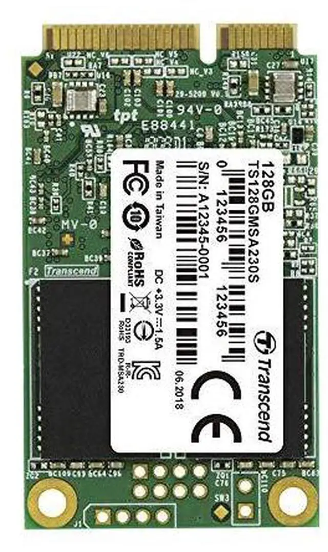 Alt view image 8 of 8 - *128GB MSATA SSD SATA3 3D TLC