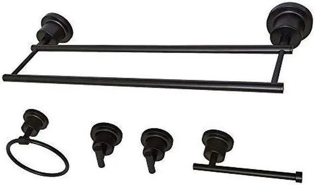 Alt view image 5 of 5 - Kingston Brass BAH821318478ORB Concord 5 Piece Bathroom Accessory Set - Oil Rubbed Bronze