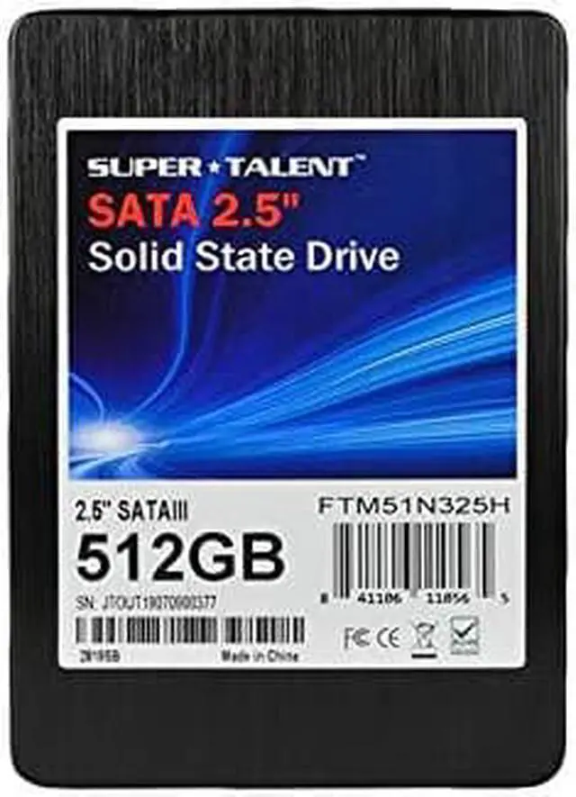 Alt view image 10 of 10 - Super Talent SATA 2.5" 512GB SSD Hard Drive TLC Solid State Drive - FTM51N325H