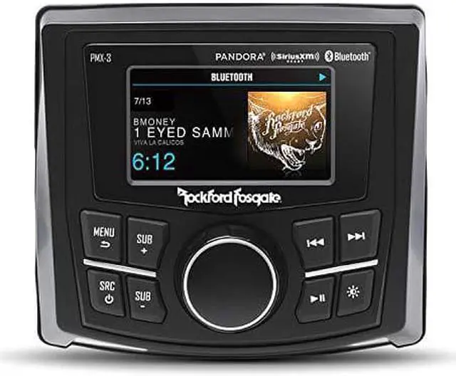 Alt view image 13 of 20 - Rockford Fosgate PMX-3 Punch Marine/Motorsport 2.7" Digital Media Receiver
